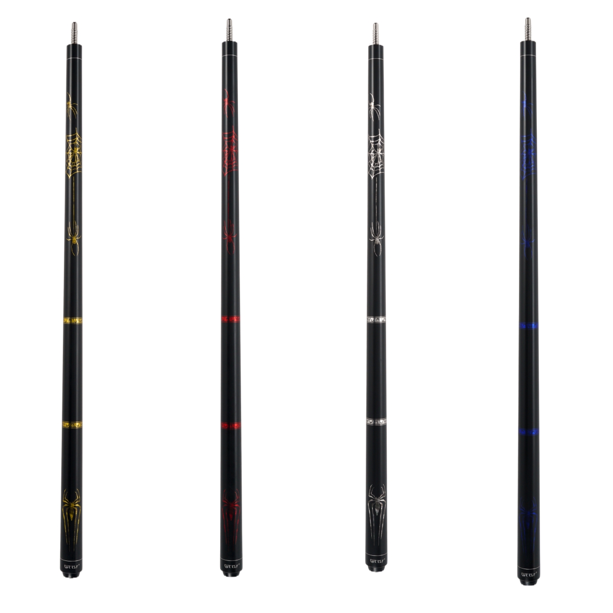 南铂体育蜘蛛南铂大头杆中八美式落袋1/2台球杆