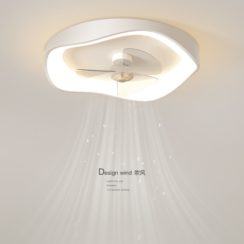 简约现代全光谱创意风扇灯极简大气吸顶灯餐厅书房灯中山灯具房间