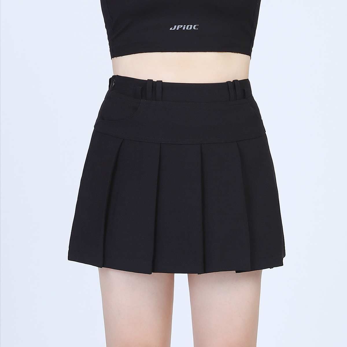 西装百褶裙 高级感学院风jk短裙 显瘦A字半身裙 防走光