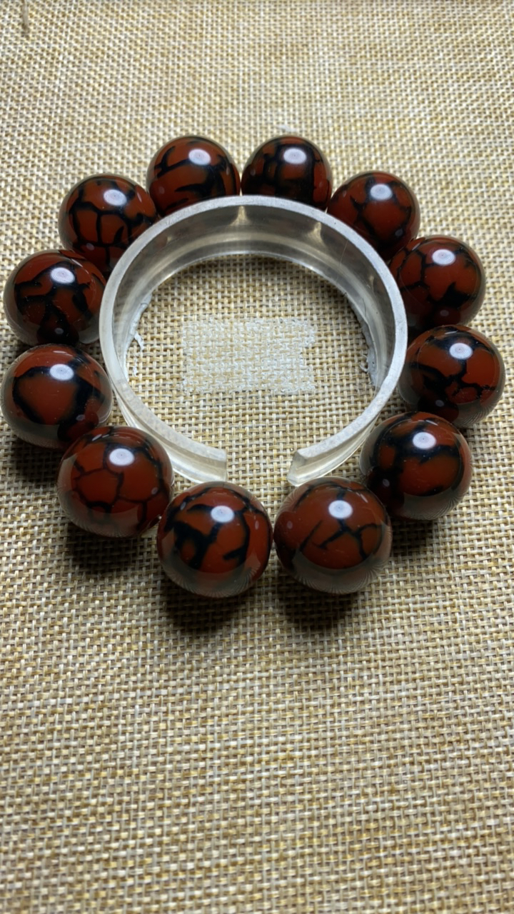 玛瑙手串珠径2.0男士