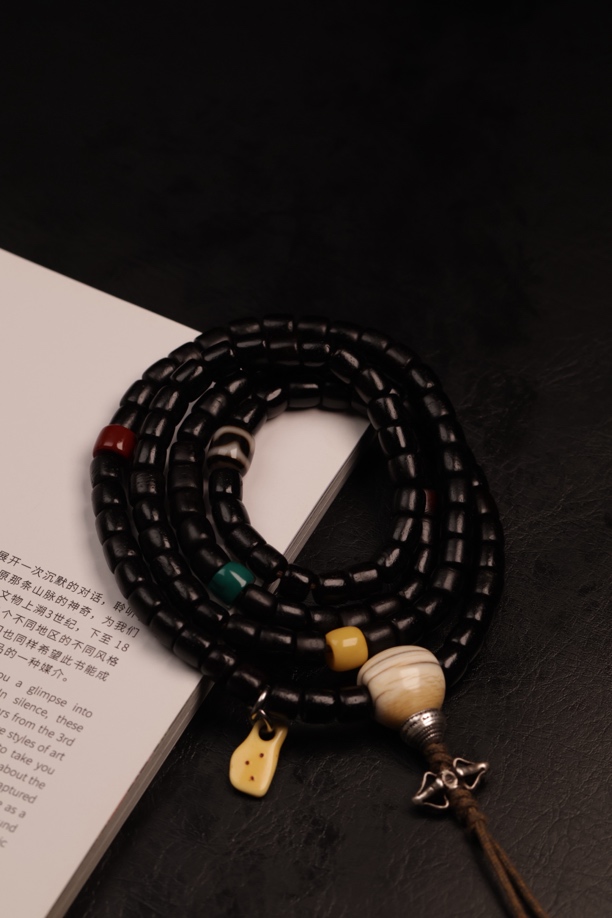 藏传老紫檀108念珠