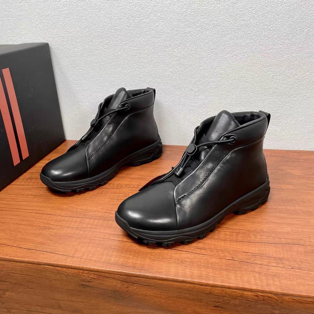 秋冬新款杰力亚男士百搭商务休闲户外运动防滑耐寒徒步登山高帮鞋