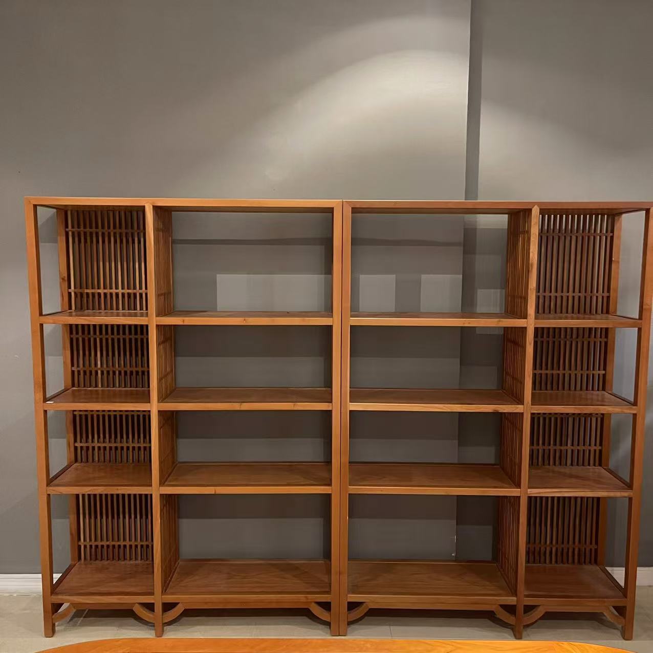 ZH 新中式实木书架 1070*360*1870（样品微瑕）