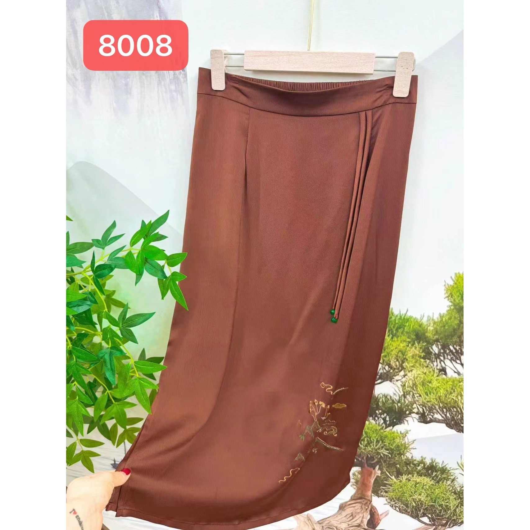 8008-3新款舒适时尚休闲半身裙