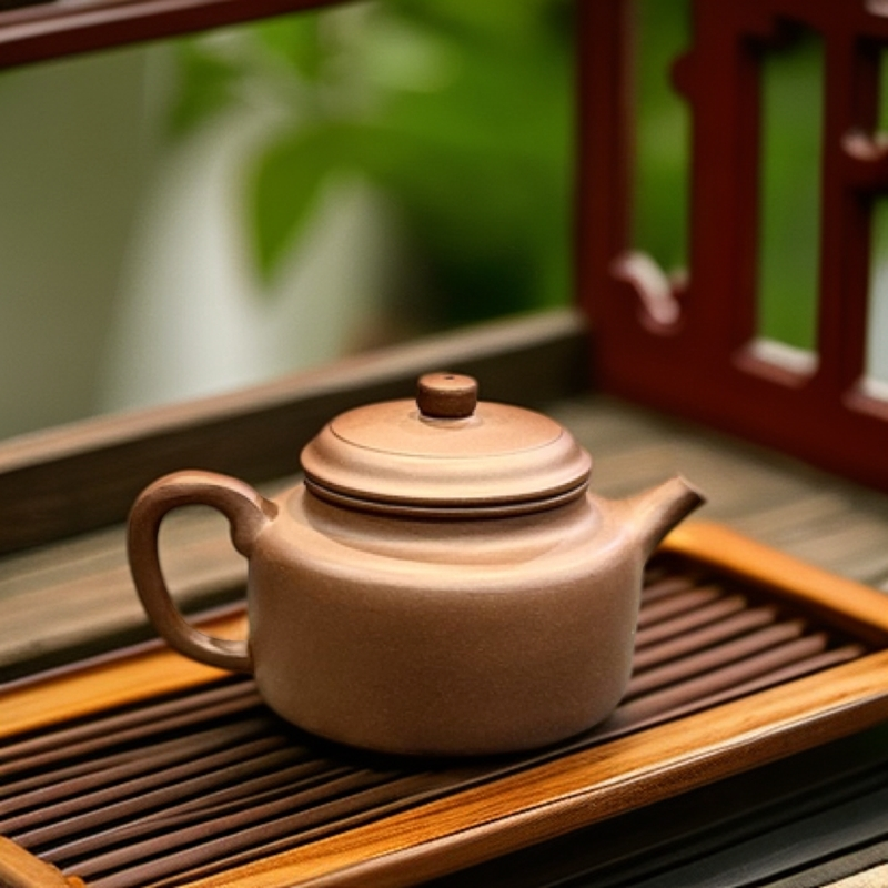 【老紫泥·德钟壶】半手精工宜兴紫砂壶功夫茶具家藏一厂紫泥纯手工