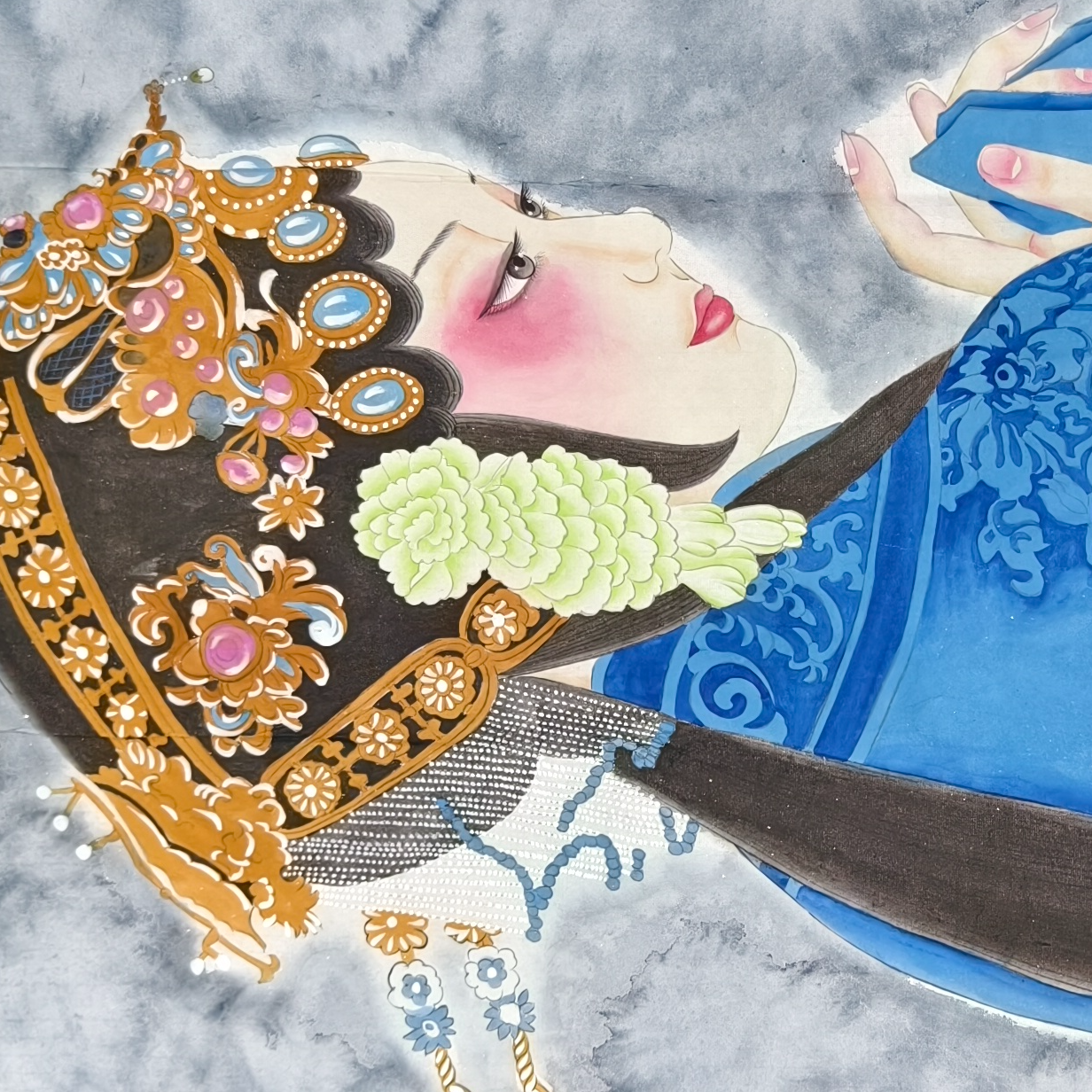 山水画水墨画国画花鸟画