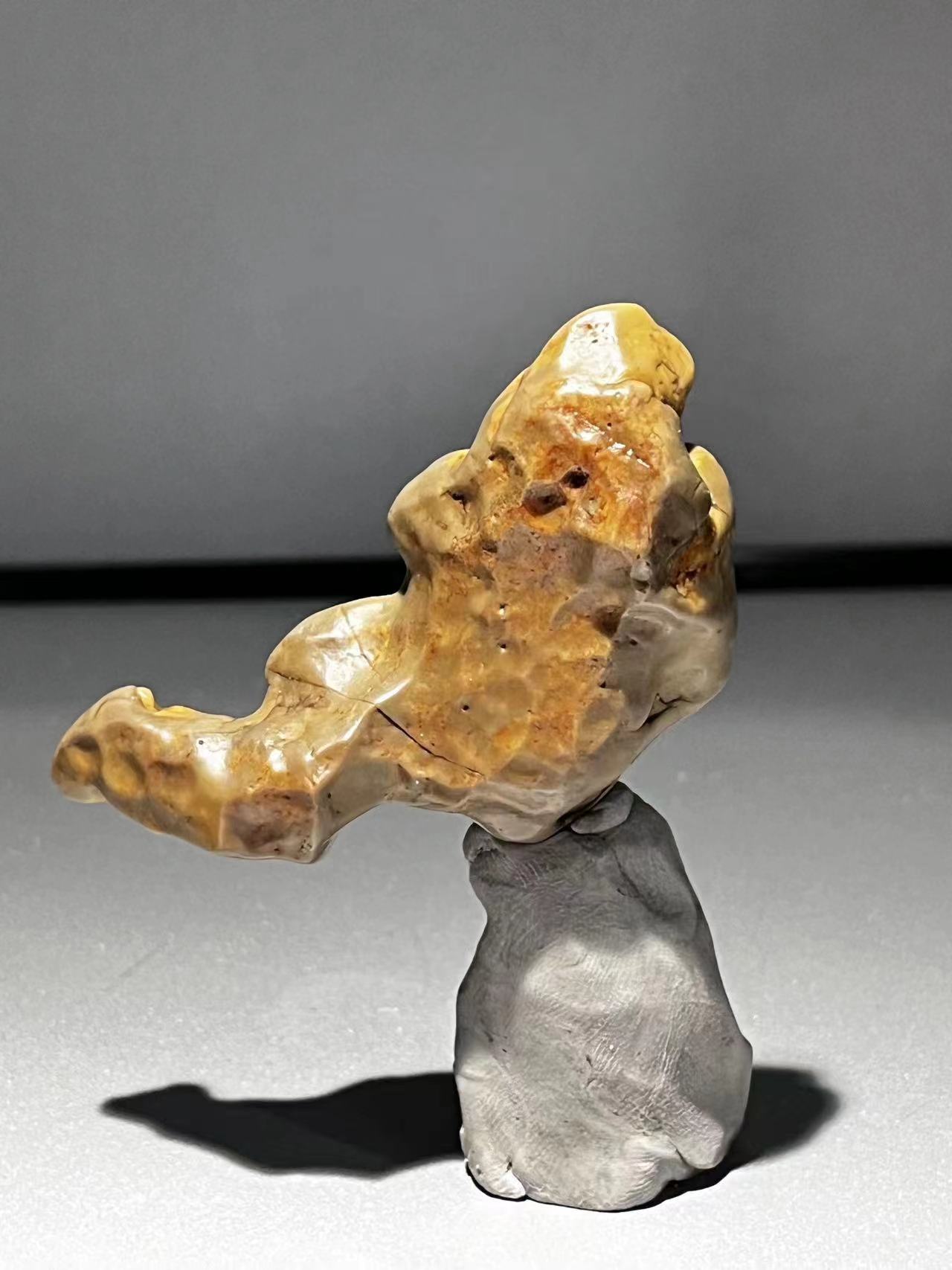 阿拉善戈壁 天然观赏石原石 把件老料风化摆件装饰把件工艺品