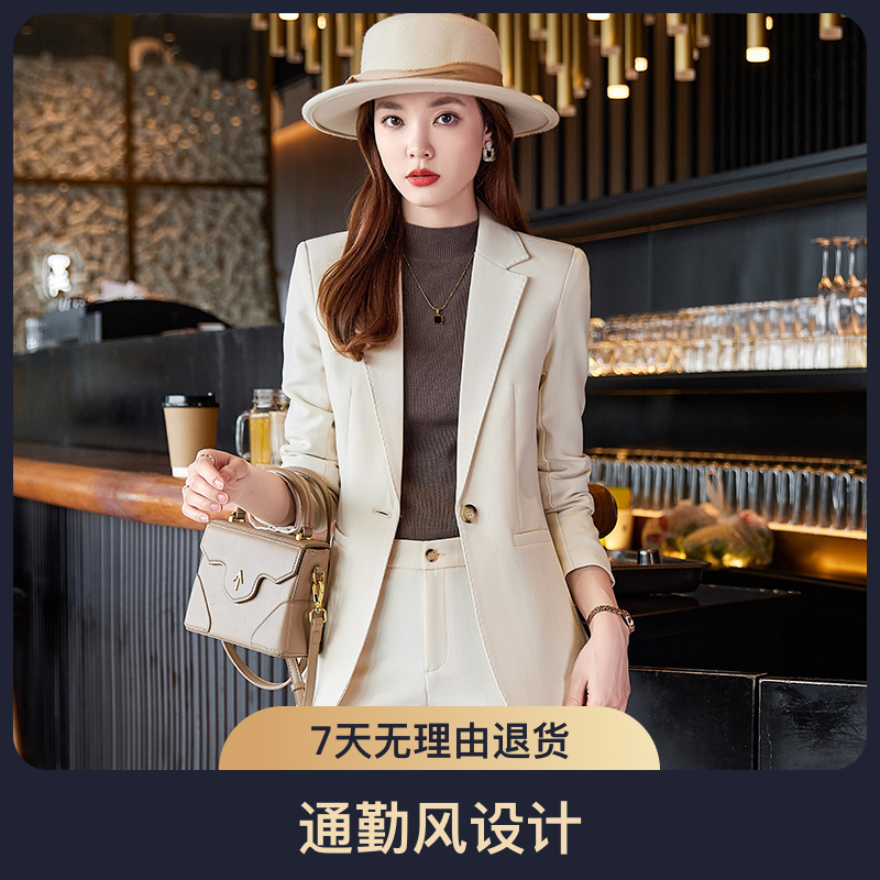 新款高端气质西服套装女职业装时尚外套女西装长裤两件套潮流女装