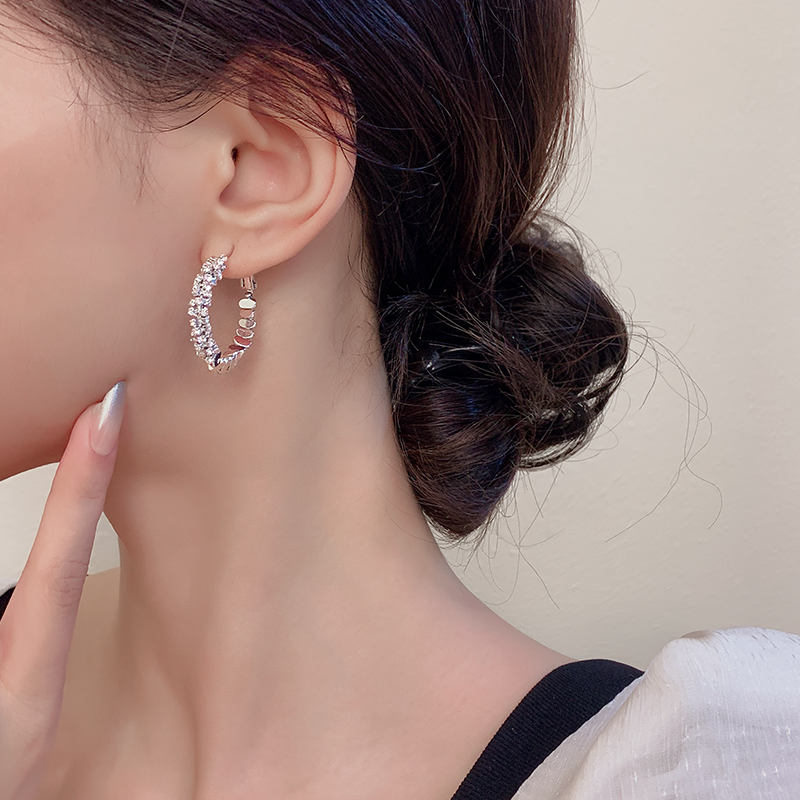 CUOOYINO/初影 925银耳饰 【碎银子】轻奢气质耳环精致百搭小众耳圈