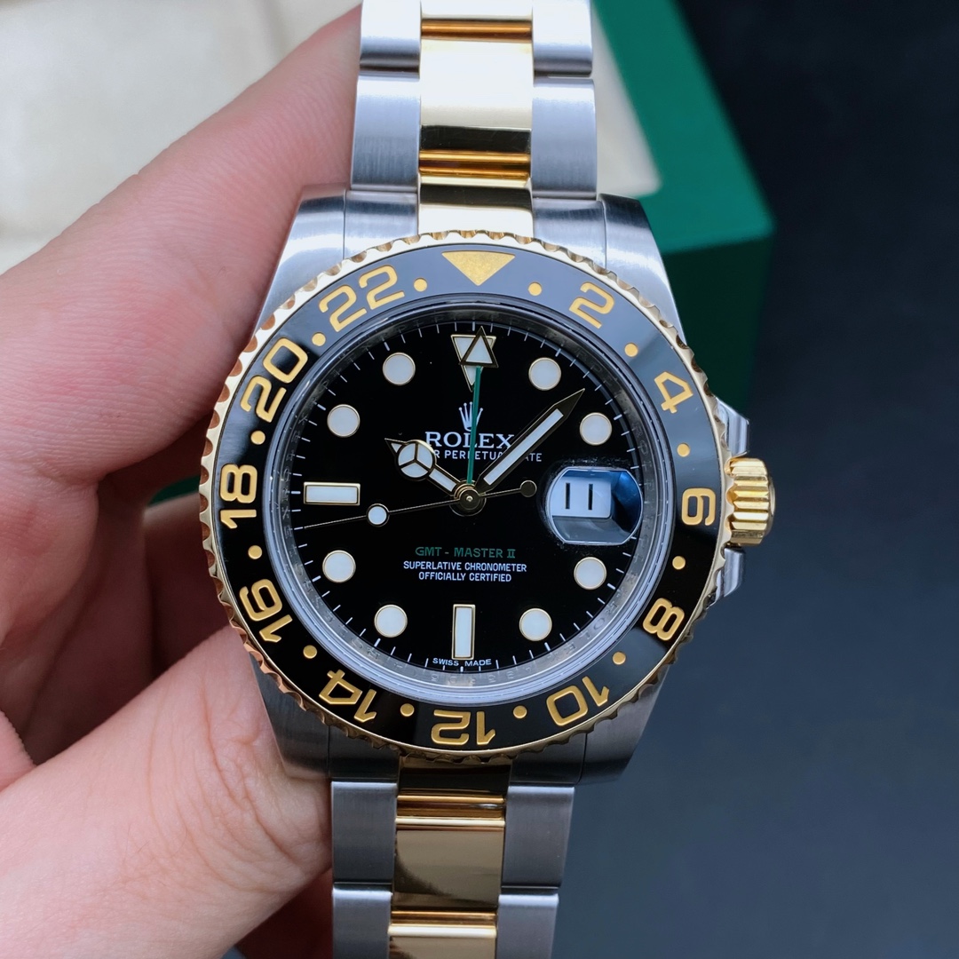 99新 Rolex/劳力士 格林尼治116713男表/自动机械/表径40/小绿针