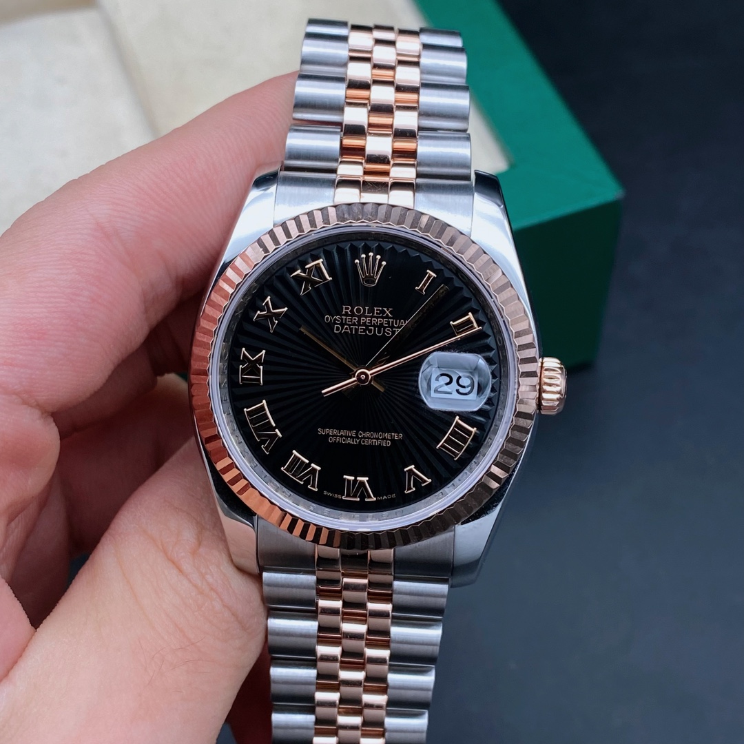 99新 Rolex/劳力士 日志116231男表/自动机械/放射纹/表径36