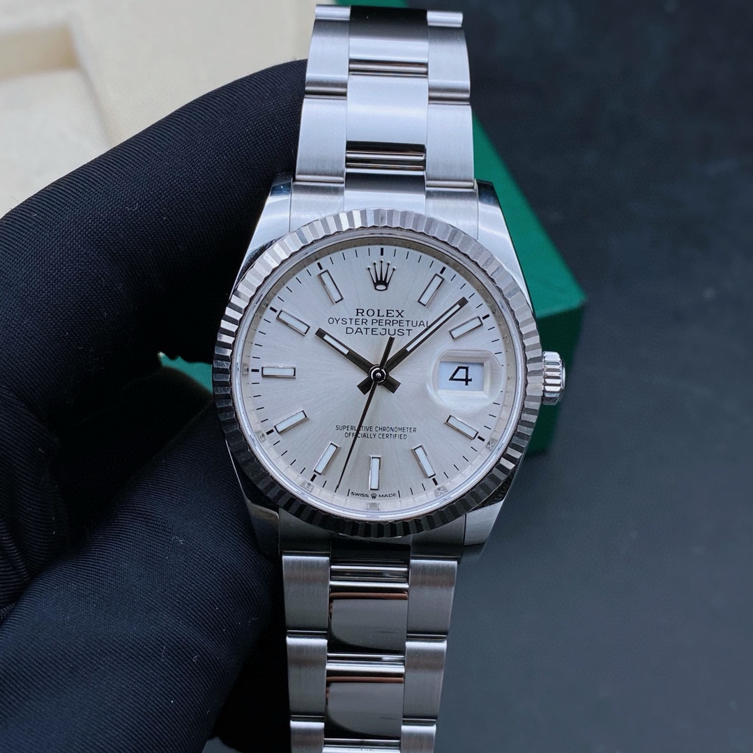 99新 Rolex/劳力士 日志126234男表/自动机械/表径36/19年全套
