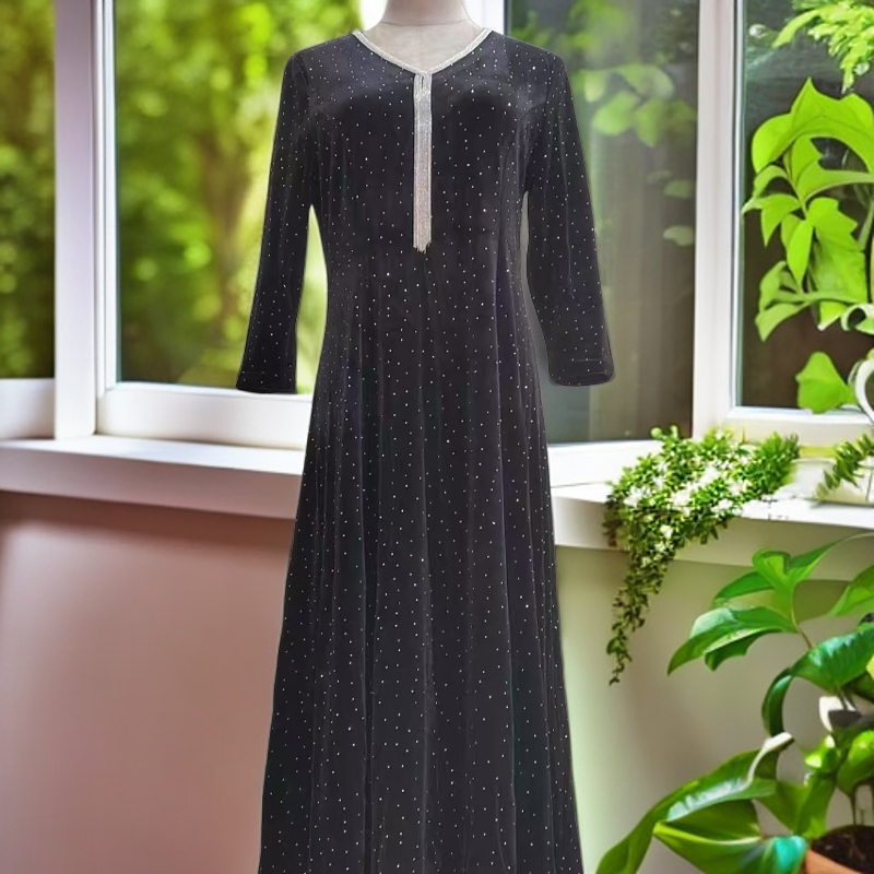 新款时尚高端定制显瘦连衣裙522