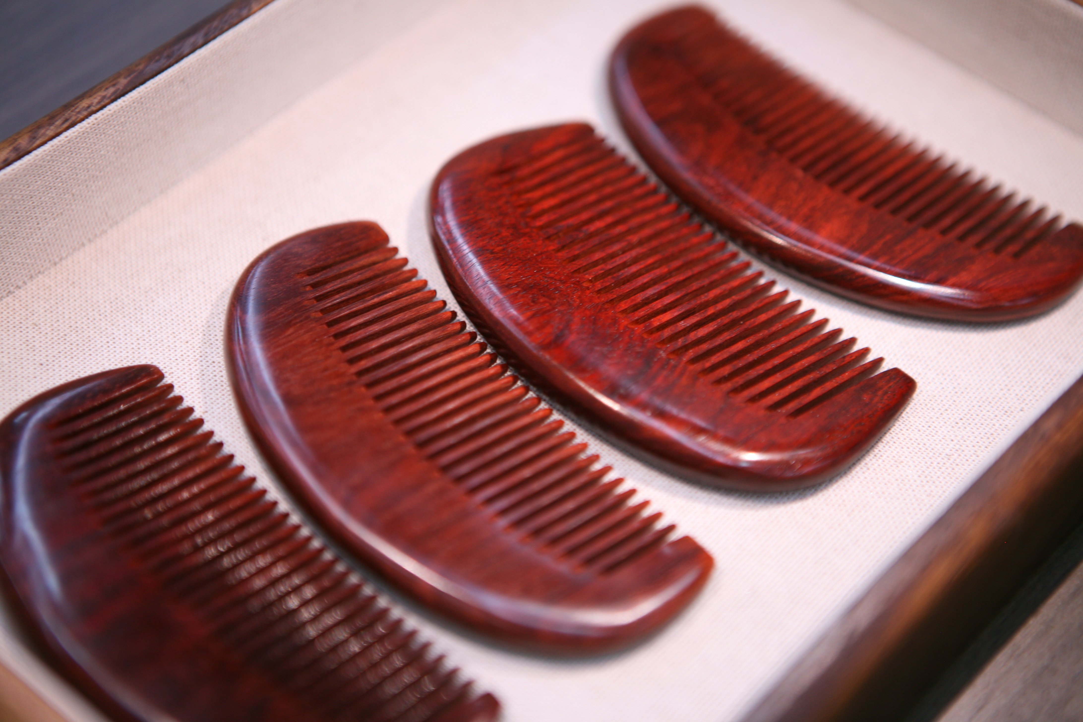 【月形11cm】印度小叶紫檀木梳