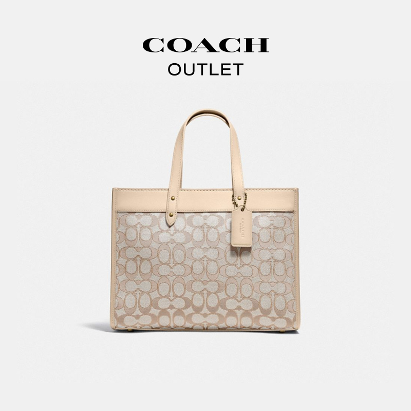 【皓然专属】COACH/蔻驰 经典标志提花FIELD 30号托特包