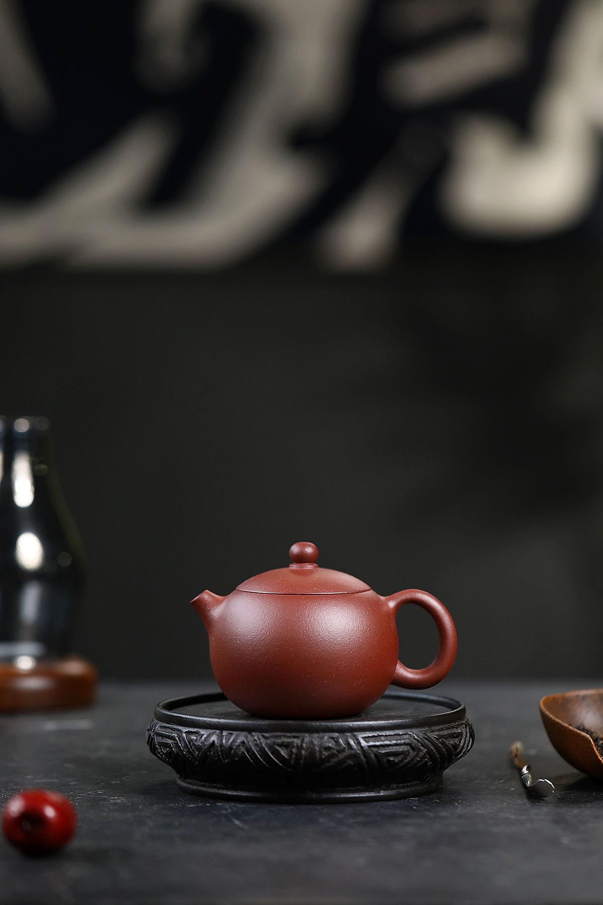 【西施】宜兴原矿红泥底槽清西施200cc精工半手紫砂壶茶壶单个茶器