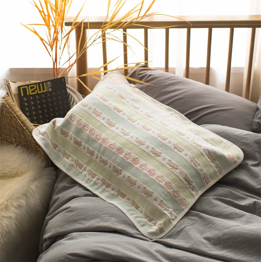 雅赞纱布软席同款枕巾枕套