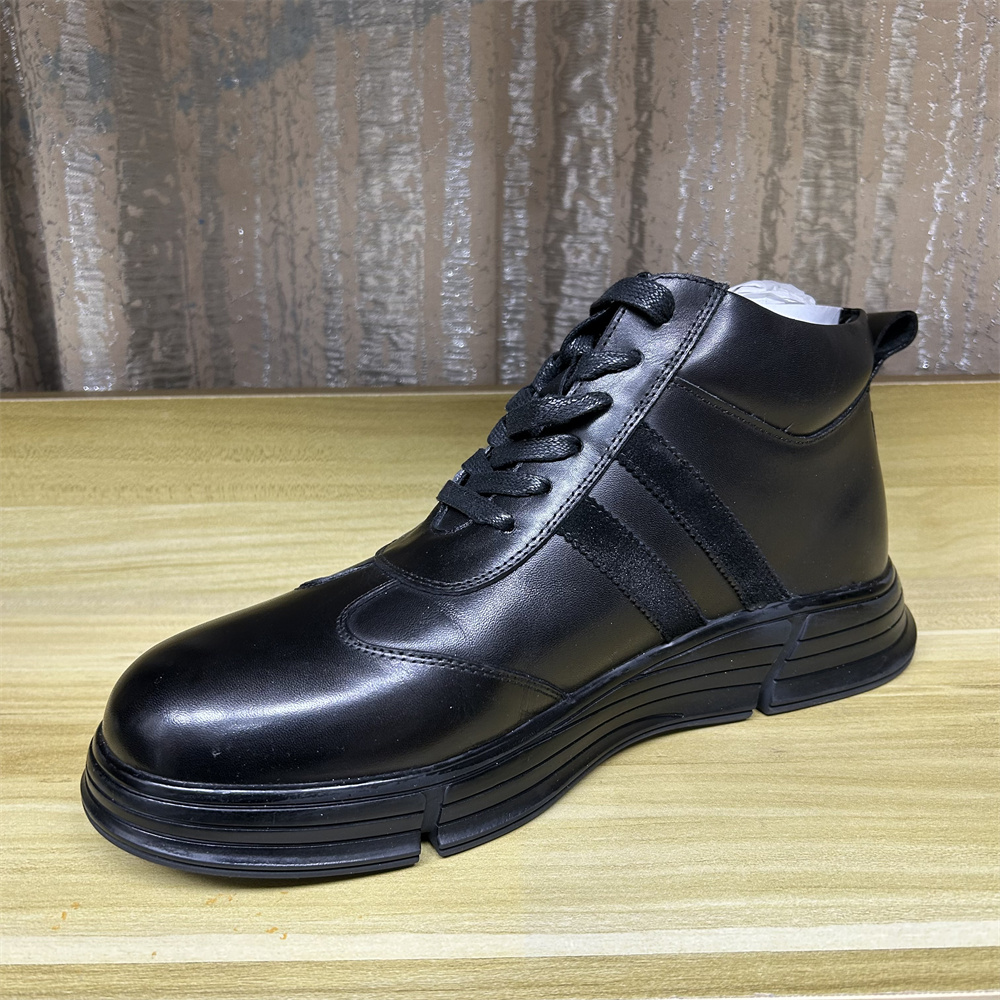 【编号：321-2】经典咕系带条纹短k35-44码男女情侣款真皮系带男皮鞋