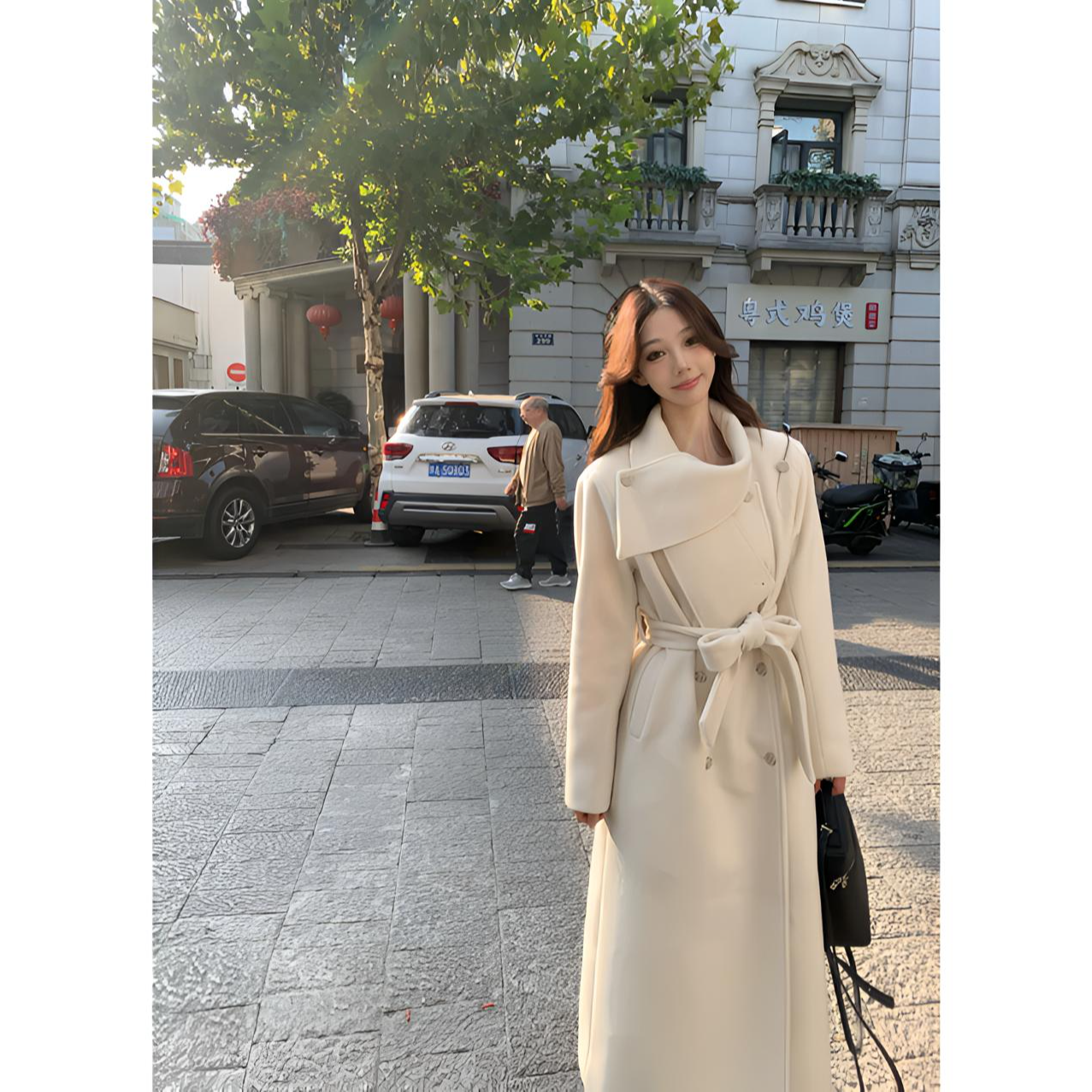 小香风高级感长款毛呢外套女赫本风2025秋冬气质收腰网红呢子大衣