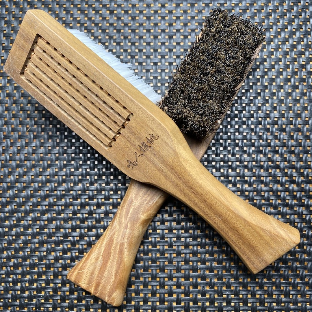 【鸣人精选】老山檀定制款套装 纳米刷+红鬃刷 文玩核桃橄榄菩提
