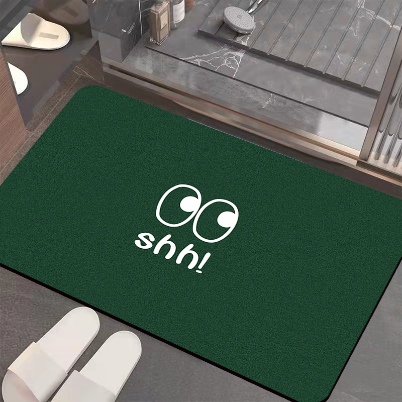 硅藻泥吸水垫卫生间门口防滑脚垫家用耐脏入户门垫吸水速干防滑垫