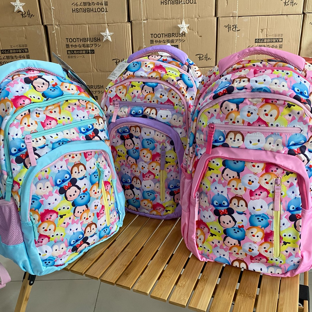 柔软小学生双肩包女孩卡通女生时尚超轻轻便双肩背百搭印花韩版