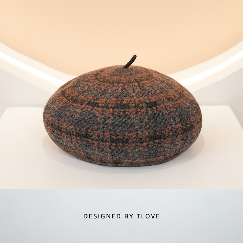 9583+tlove秋冬款气质百搭贝雷帽