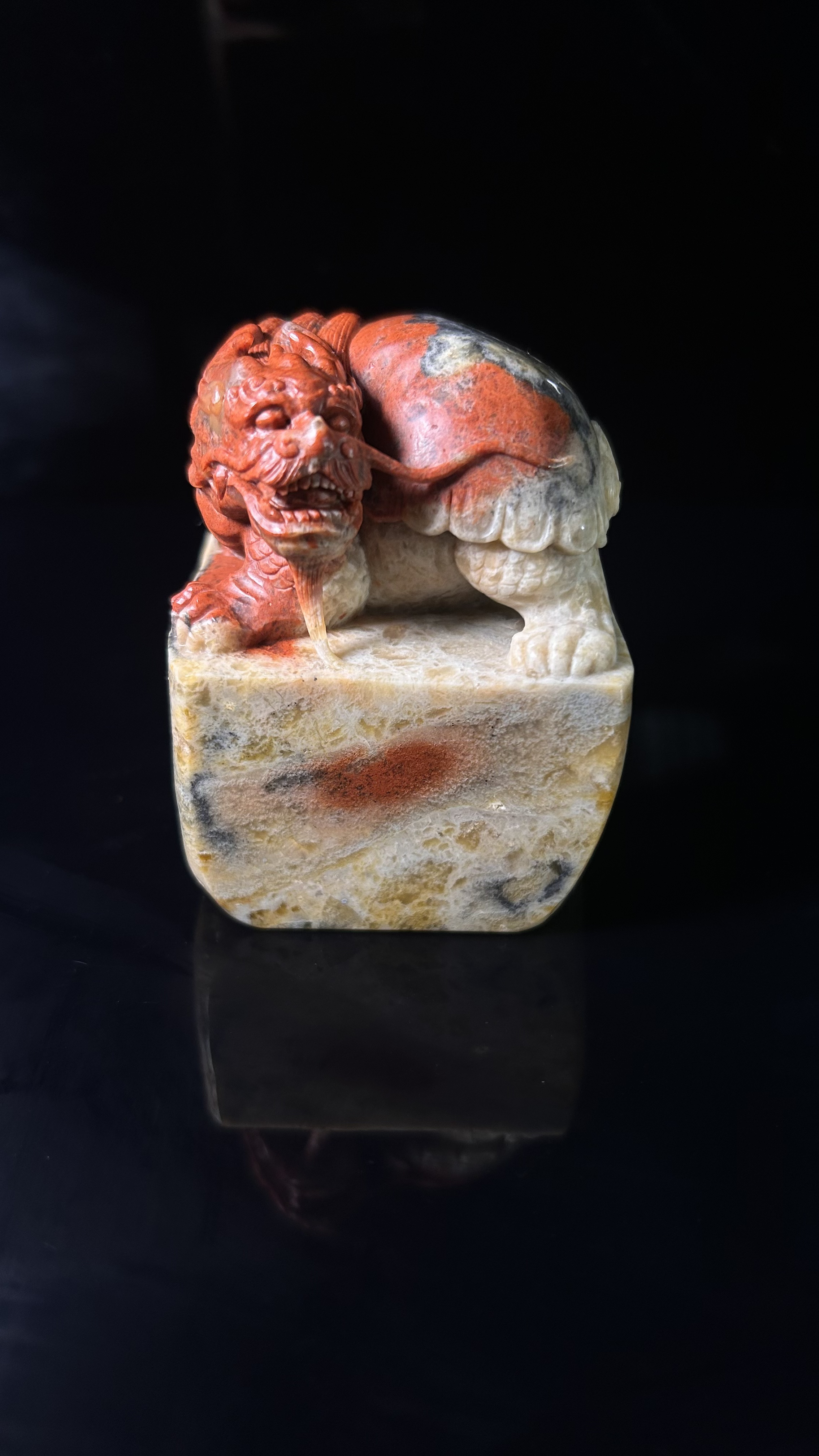 寿山石金狮峰（龙龟）