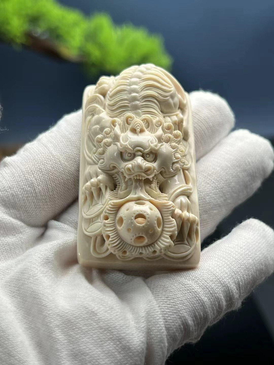 创意精美猛犸牙直播间饰品改价链接