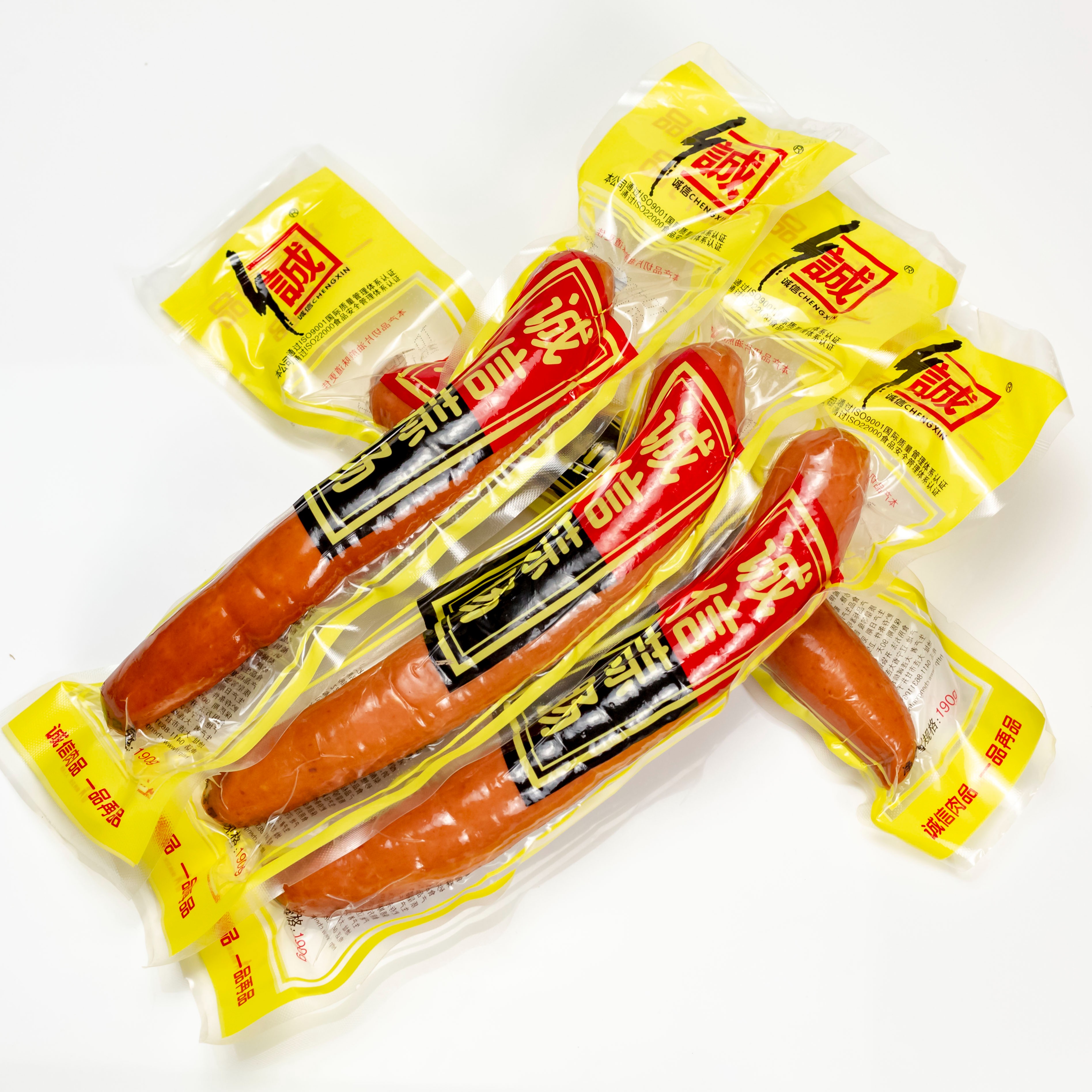 【主播浮力】诚信食品蒜肠190gX4根 风味蒜香烤肠预包装即食 包邮