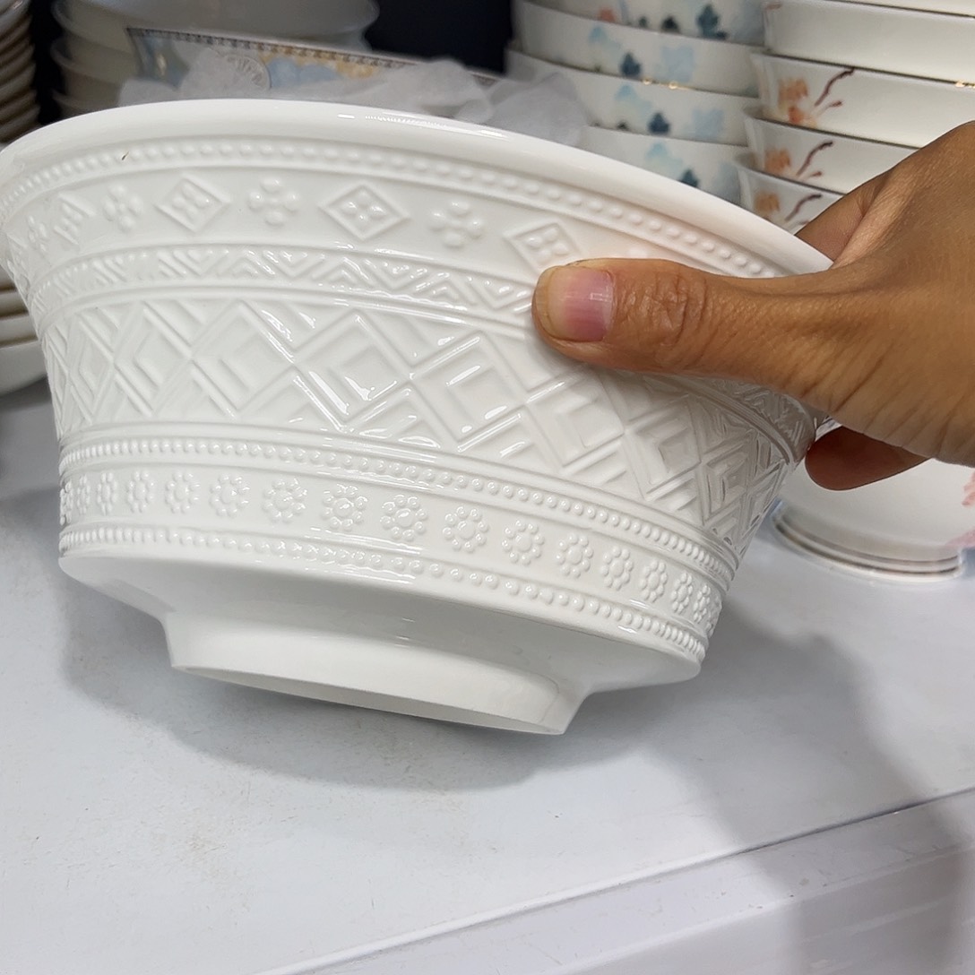瓷片A122八寸汤碗一个微瑕