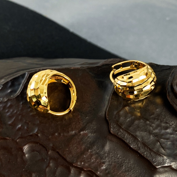 925银耳饰 200刀轻奢欧范批花元宝耳扣 05232557