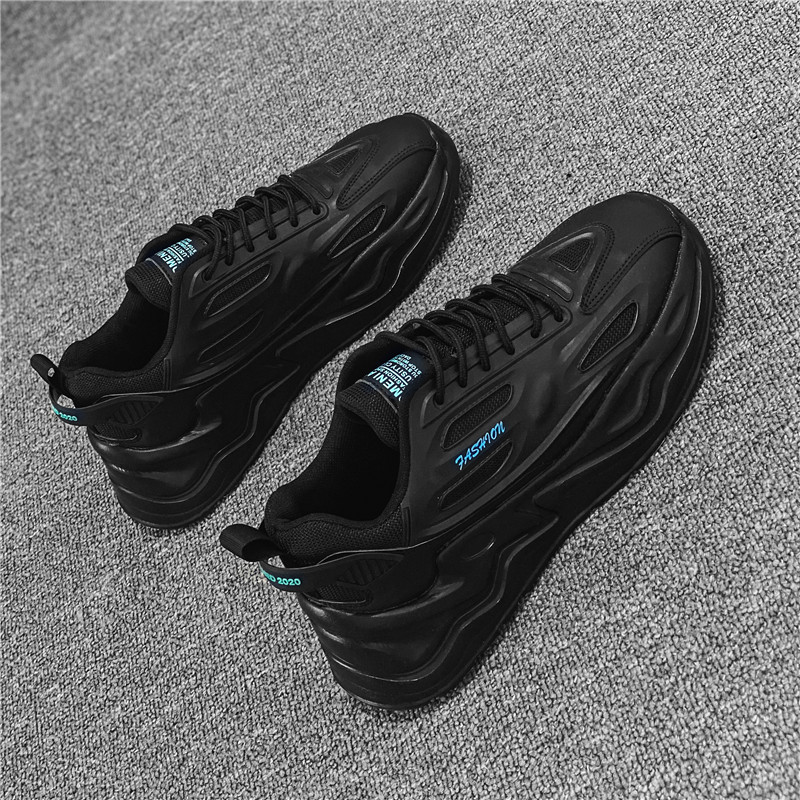 耐克男鞋秋季百搭老爹2023年新款潮流纯黑休闲跑步运动ins潮鞋男