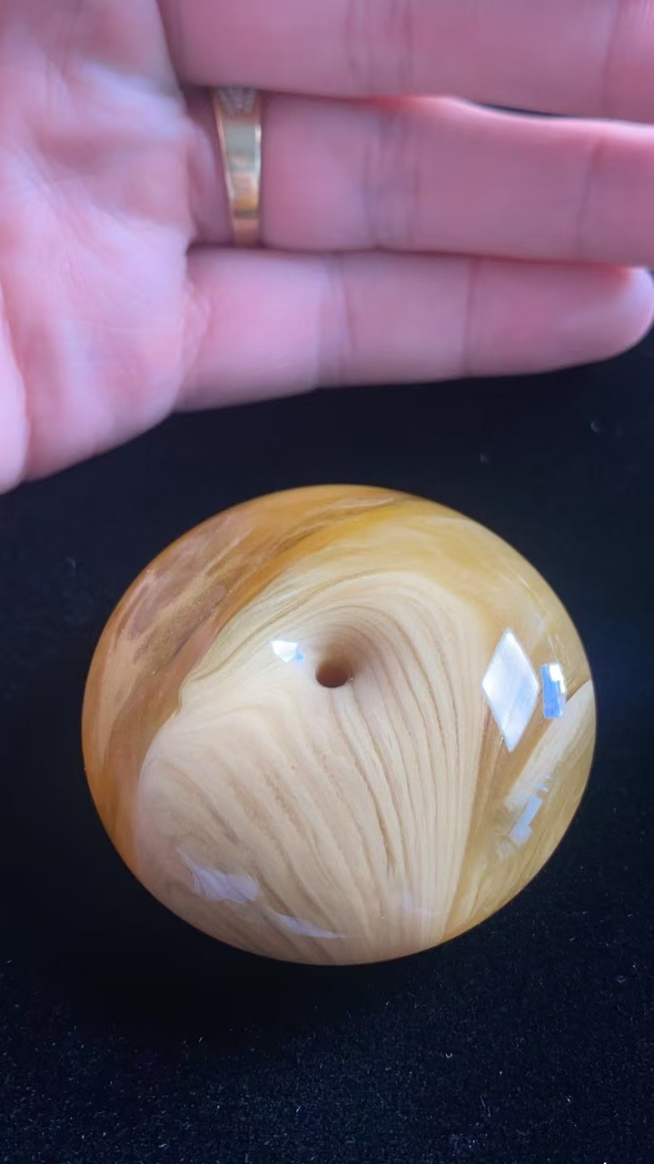 千层白蜡纹平安扣