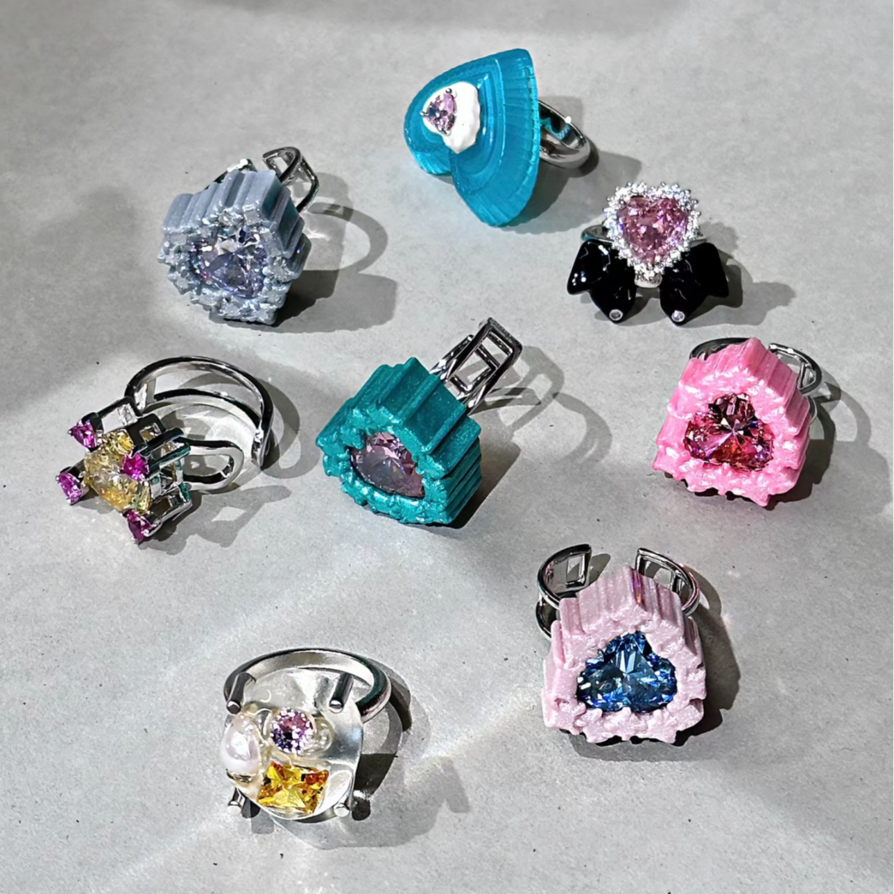 铜合金锆石戒指 【69.9-149.9】高高家设计师品牌饰品集合，NO退