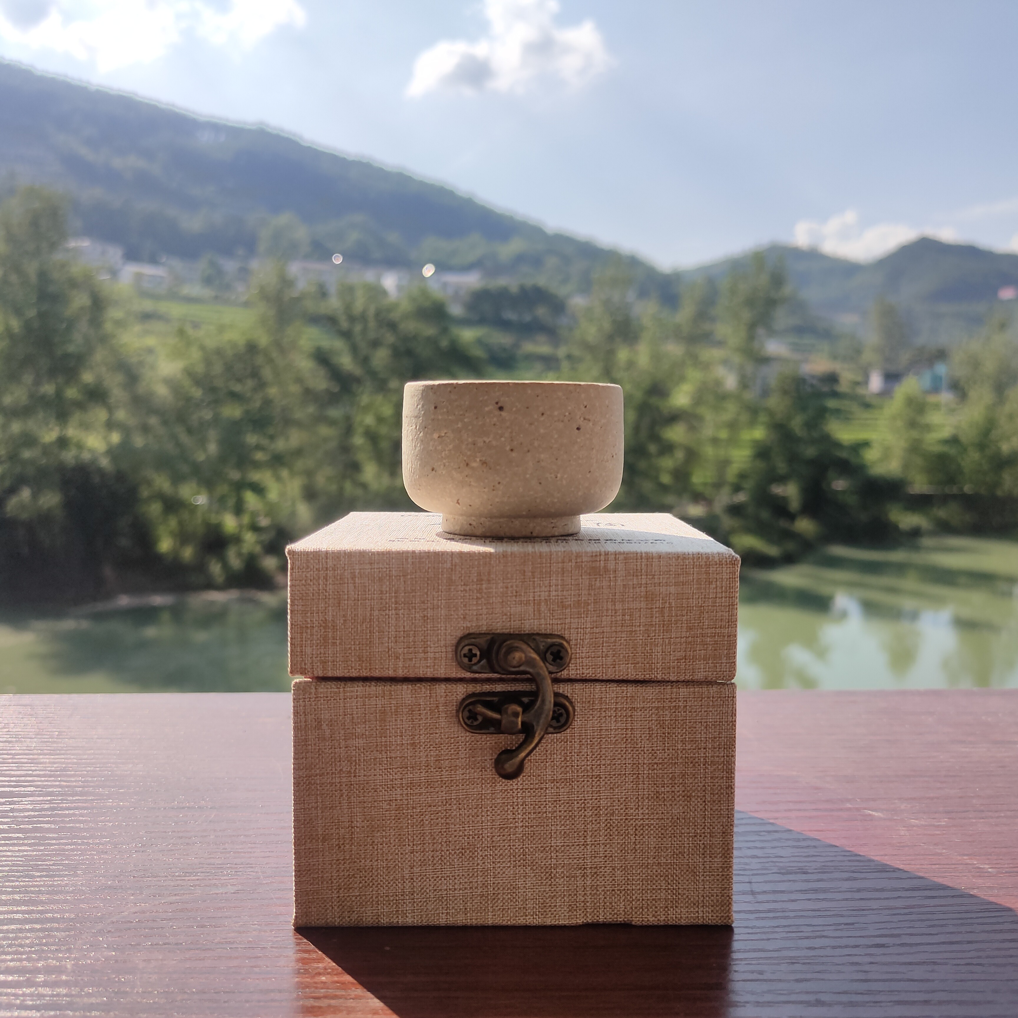 手工粗陶茶杯陶瓷主人杯单个功夫小茶碗茶具无釉品茗杯酒杯