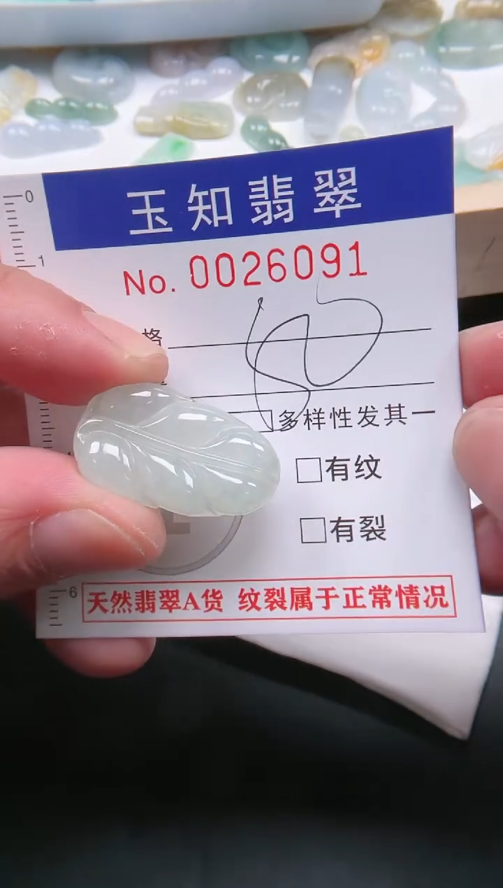 【闪购商品】翡翠颈饰未镶嵌扣头天然A货翡翠