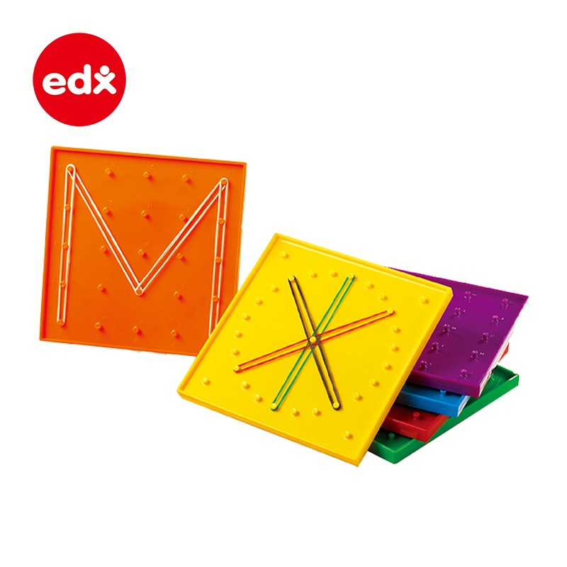 【3岁以上】澳洲Edx艾迪客 几何钉板-15cm（区角版本无包装）