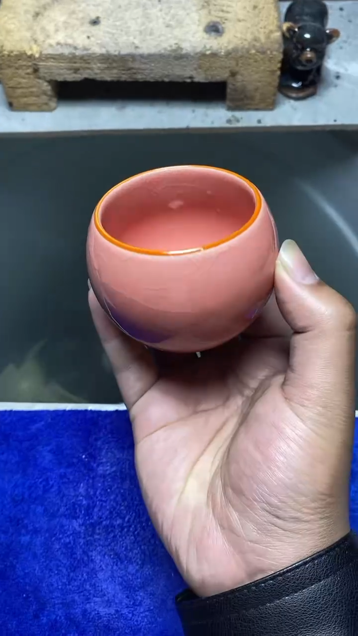 【闪购商品】陶茶盏粉冰裂龙蛋