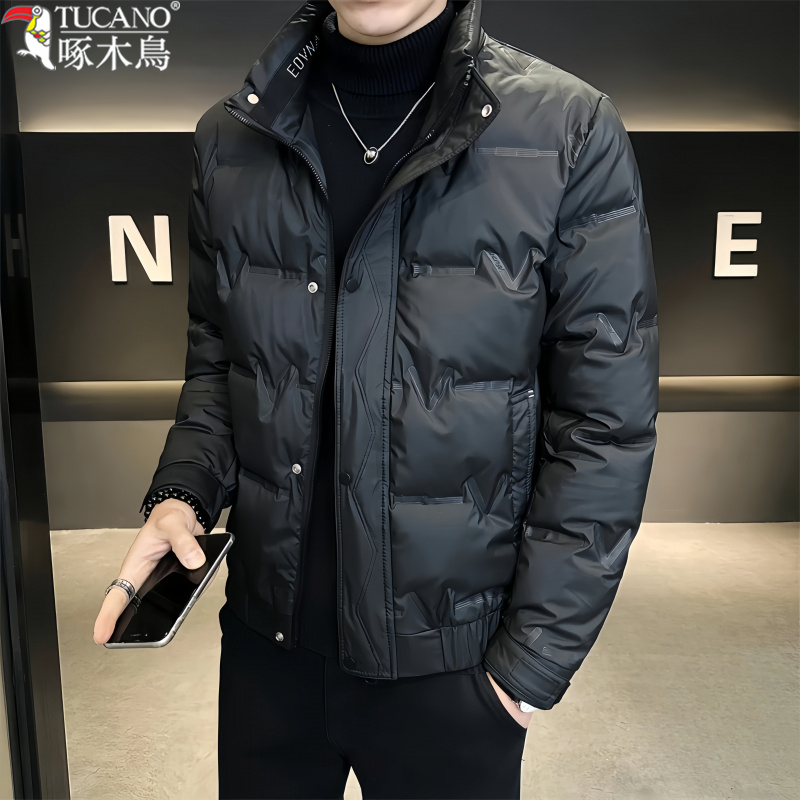 TUCANO/啄木鸟男士秋冬羽绒服保暖休闲立领潮流时尚男款青年外套