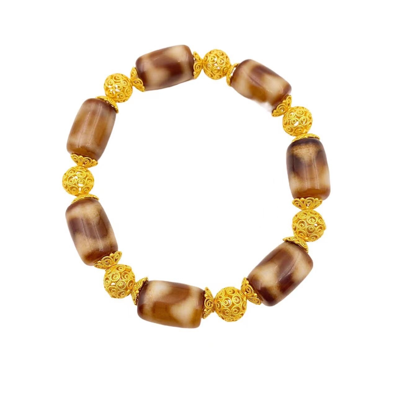 藏收级牙牙复古珠珠手链S696     赠包装合金