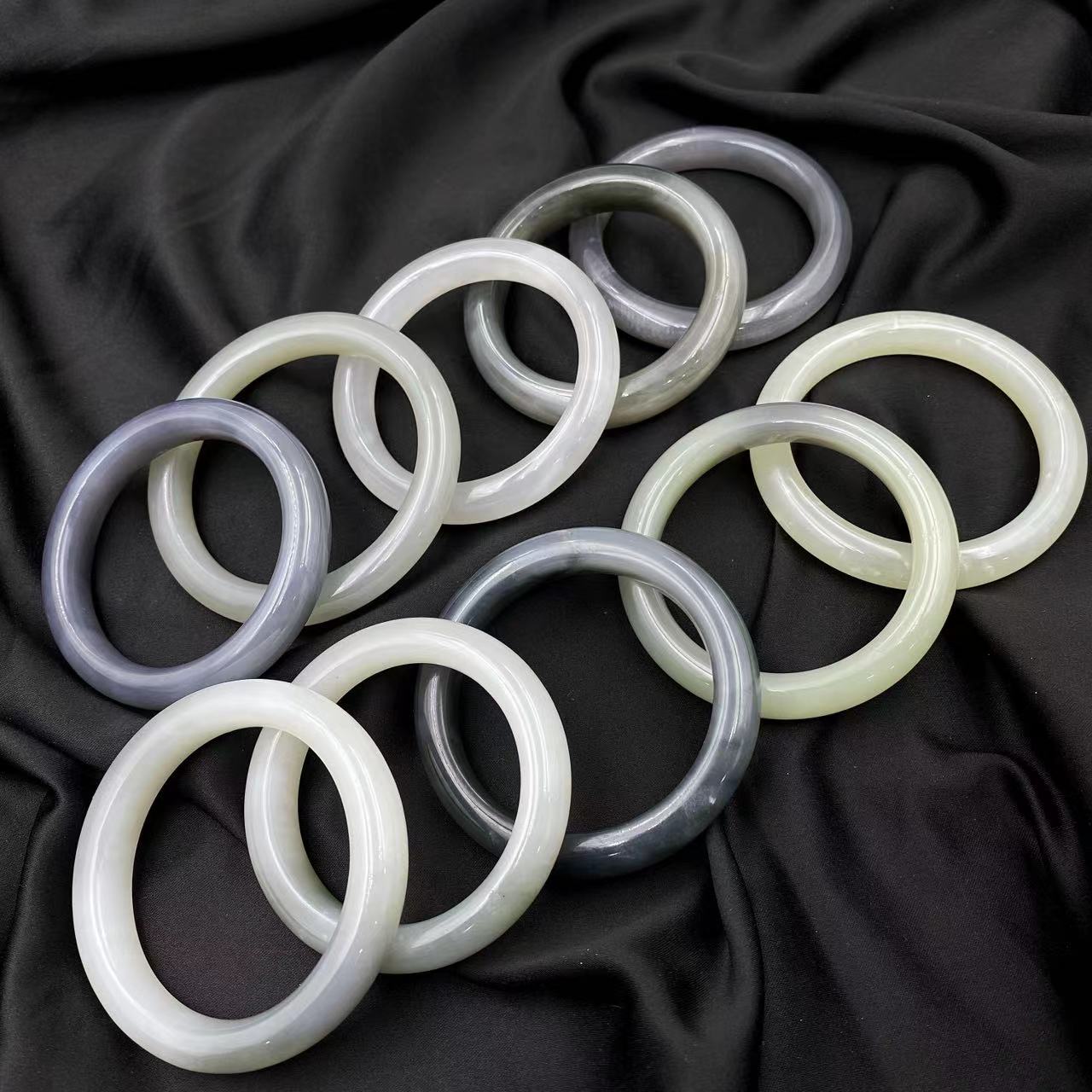 烟紫和田玉贵气手镯S473（多样性只发一件）