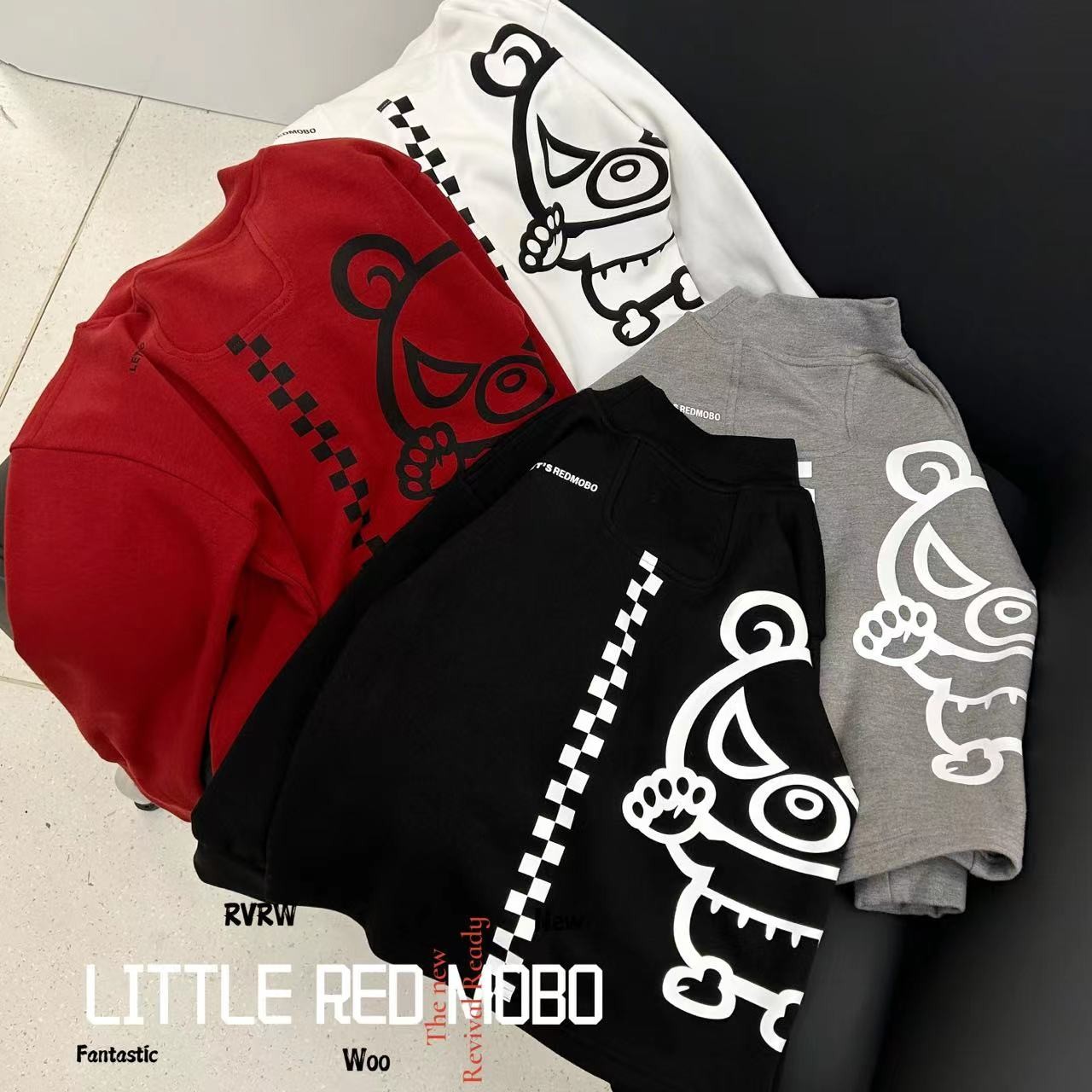 【海涛大叔】潮酷卡通图案百搭冬季潮流打底童装T恤 DY-MB298