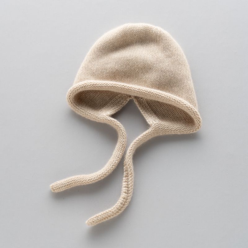 女士休闲百搭羊绒帽厚款保暖帽