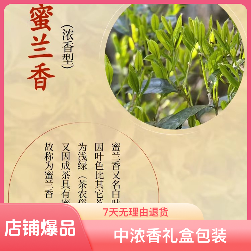高山荒野蜜兰香凤凰单丛茶浓香型韵味果香250克包装礼盒随机
