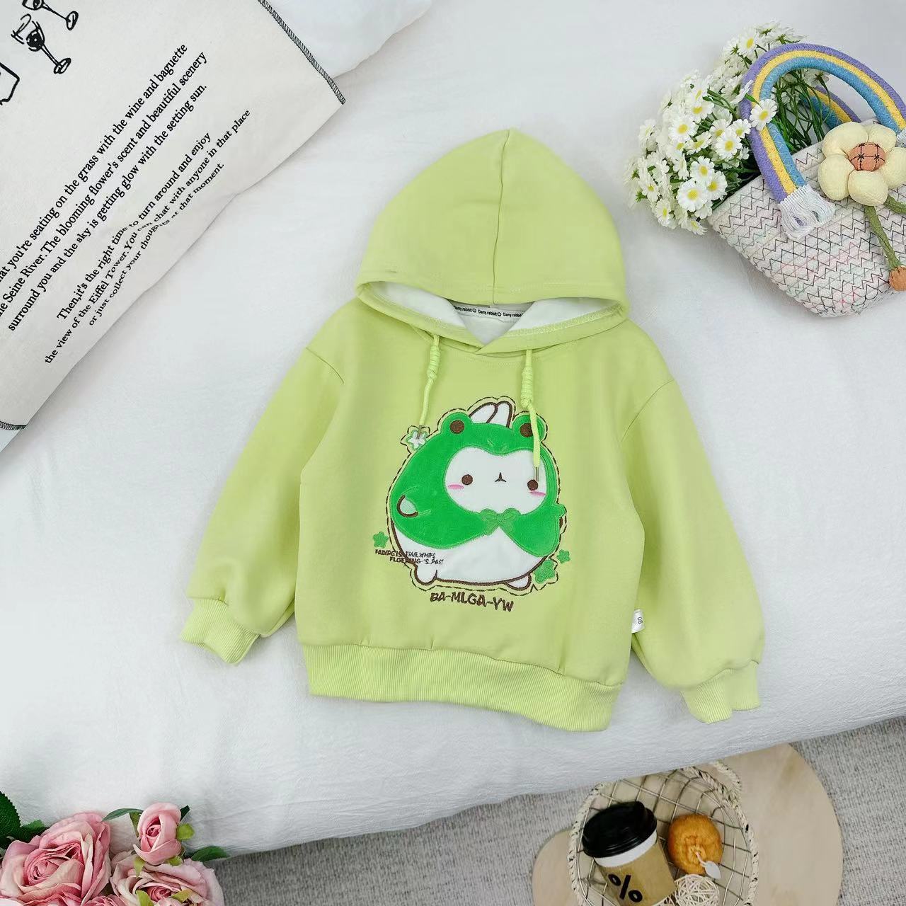 春秋款新款女童可爱卡通连帽卫衣.D-FA259