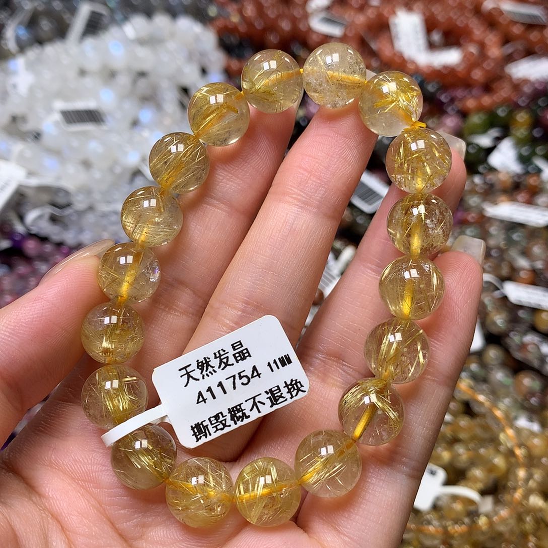 水晶手链未镶嵌，