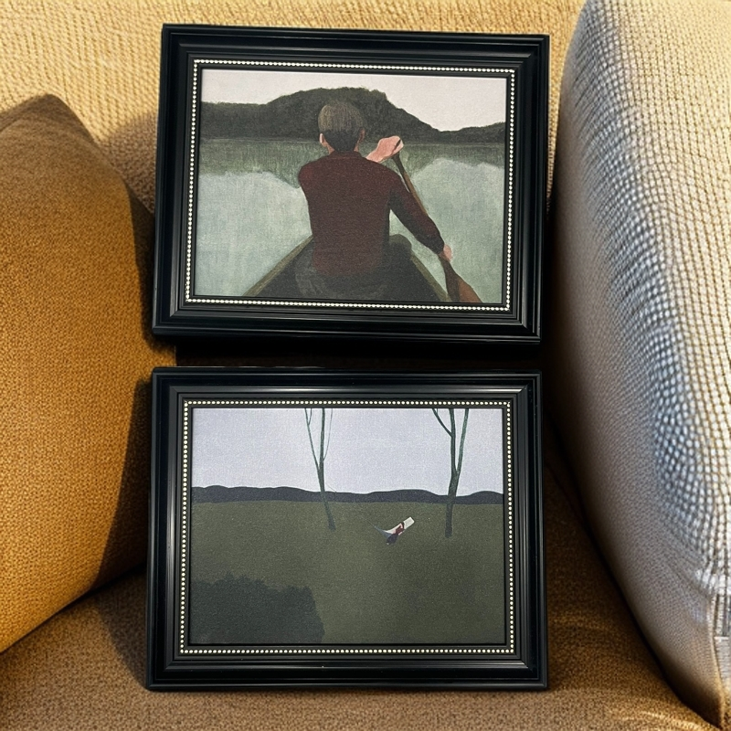 A42美式欧式小众复古餐厅客厅装饰画抽象艺术风格静物画