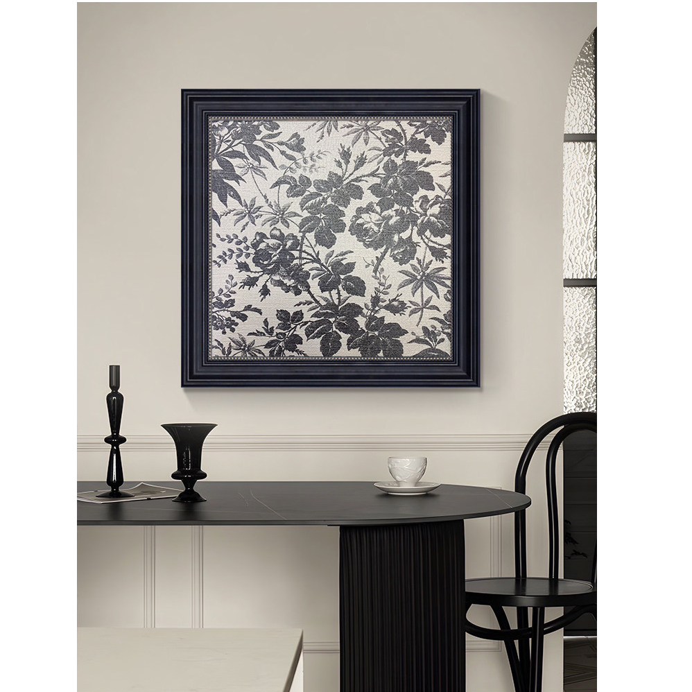 810玫瑰装饰画入户门正对墙美式玄关挂画客厅餐厅走廊油画高级感