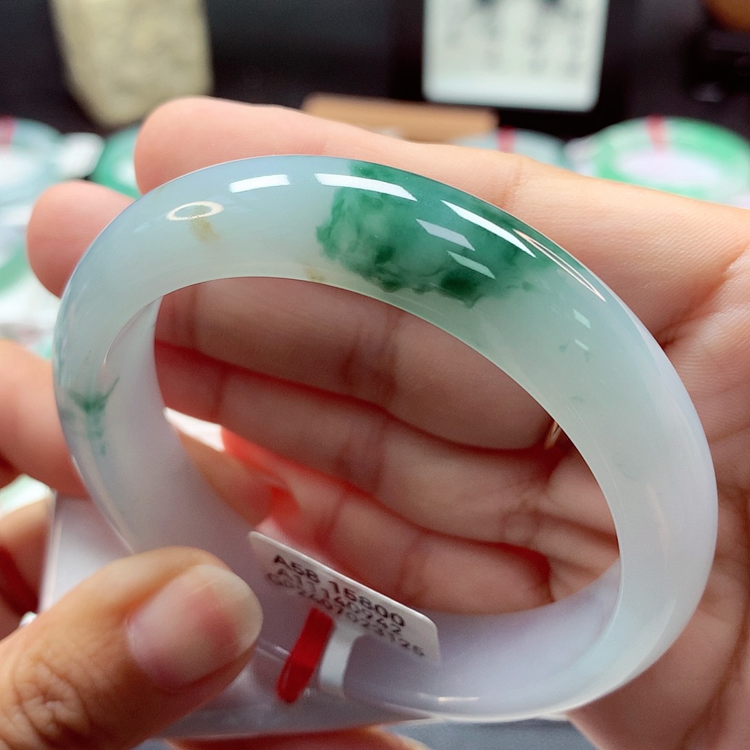 翡翠手镯未镶嵌7号 11
